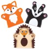 Sada k výrobě maňásků lesní zvířátka (AR637) 4ks