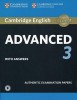 Cambridge English: Advanced (CAE) 3 Student´s Book with Answers & Audio Download