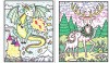 Magical creatures magic painting book