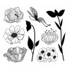 Razítka Stampo Decor Kytičky 8 ks
