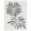 Plastová šablona Pochoir Textile Ohňostroj