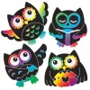 Magnetky sovy barvené škrabáním (10ks) AR623