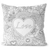 Polštářek s omalovánkou Love