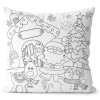 Polštářek s omalovánkou Vanoční atmosféra