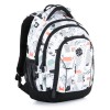 Studentský batoh Bagmaster Supernova 21 a White/Black/Orange/Green