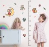 Samolepky na zeď dětský metr - lesní zvířátka, do 160 cm