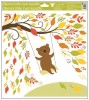 Okenní fólie 33x30 cm, podzimní zvířátka