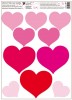 Okenní fólie srdíčka 42x30 cm