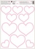 Okenní fólie srdíčka 42x30 cm