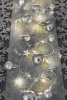 Osvětlení girlanda koule stříbrná 1,9 m, teplá bílá, 20 LED