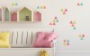 Samolepka na zeď trojúhelníky 24 x 42 cm