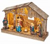 Osvětlení dřevěný betlém rozměr: 26 × 19 cm, 5 LED, teplá bílá