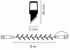 Osvětlení vánoční - nadstavitelný řetěz 5m-50 LED teplá bílá+ 5 cm přívodní kabel