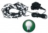 Osvětlení vánoční bílé kuličky 20m-200 LED+5m přívodní kabel