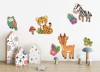Samolepky na zeď ZOO plastické 27x41 cm 