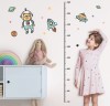 Samolepky na zeď dětský metr - vesmír, do 160 cm