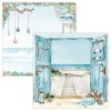 Sada scrapbookových papírů Studio Light, 30,5 x 30,5 cm (12 ks) – na pláži