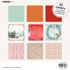 Blok vzorovaných papírů Studio Light, 15 x 15 cm – Let it Snow, červené variace