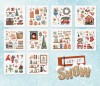 Blok s papírovými výseky Studio Light, 15 x 15 cm (300+ obrázků) – Let it Snow