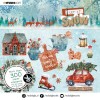 Blok s papírovými výseky Studio Light, 15 x 15 cm (300+ obrázků) – Let it Snow