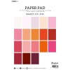 Blok barevných papírů Studio Light, A4 (36 listů) – odstíny červené a růžové
