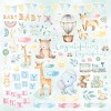 Sada scrapbookových papírů Studio Light, 30,5 x 30,5 cm (12 ks) – narození miminka
