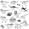 Dětská razítka Stampo Funny, 17 ks - Dinosauři