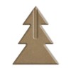 Dřevěný výřez k dekoraci Gomille, 9 x 12 cm – 3D vánoční stromeček malý