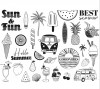 Razítka Creative Stamp, 29 ks - Prázdiny