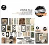 Papírové výseky Grunge, 53 ks - Lístky, rámečky, nápisy