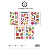 Washi samolepky v bloku Studio Light Signature Collection, A5, 20 l. - Duhové květy