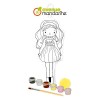 Kreativní sada Avenue Mandarine Doll to Paint Clara