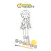 Kreativní sada Avenue Mandarine Doll to Paint Chloé