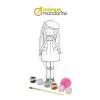 Kreativní sada Avenue Mandarine Doll to Paint Lisa