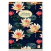 Nature Flowers školní sešit A5 čistý mix motivů