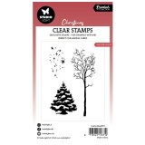 Gelová razítka Studio Light, 3 ks - Zimní stromy