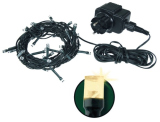 Vánoční osvětlení 24 m – 240 LED, teplá bílá, 8 funkcí + 5 m kabel