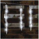 Rampouchy 12 ks svítící řetěz 3,6 m, 60 LED studená bílá