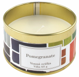Vonná svíčka Pomegranate, 65 g v plechové krabičce