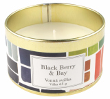 Vonná svíčka Black Berry & Bay, 65 g v plechové krabičce