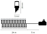 Vánoční osvětlení 18 m – 180 LED, multicolor, 8 funkcí + 5 m kabel