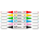 Akrylové popisovače Kores Kreative Markers - sada 6 barev