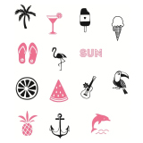 Diářová razítka Aladine Stampo BOCAL 14 ks - Florida