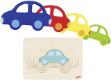 Goki Vrstvené puzzle auta