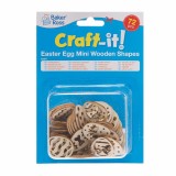 Dřevěné mini dekorace velikonoční vajíčka (AX917)