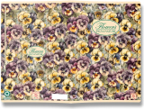 Nature Flowers školní sešit A5 čistý mix motivů