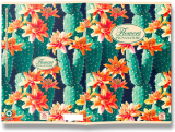 Nature Flowers školní sešit A5 čistý mix motivů