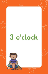 Telling the Time Flashcards for Ages 5-7