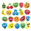 Pěnové samolepky veselé ovoce (120 kusů) - AC816