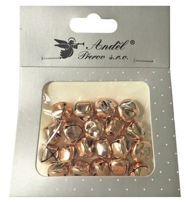Rolničky měděné 1,5 cm, 20 ks 